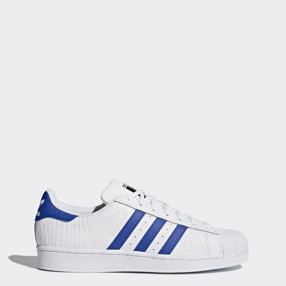 Adidas Superstar - Originals ανδρικα - Ασπρα/Μπλε/Μπλε,Μέγεθος: EU 36 – 54 2/3 (392LOJKF)